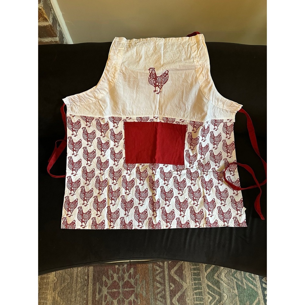 New Rooster Kitchen Apron Country Farmhouse O/S